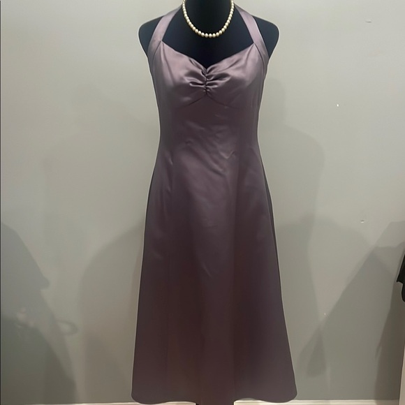 Elegant Plum purple Halter Dress /prom formal style - Picture 1 of 3